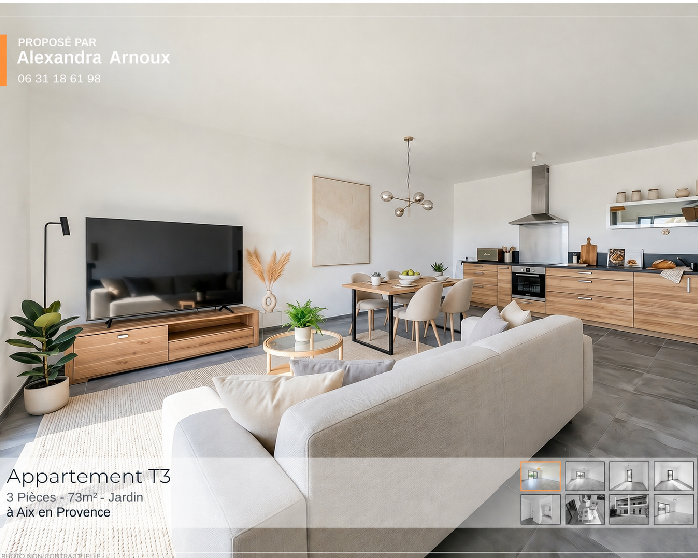 Appartement 72 m² + garage + dépendance à Aix-en-Provence Nord / Est Quartier Fontnaille