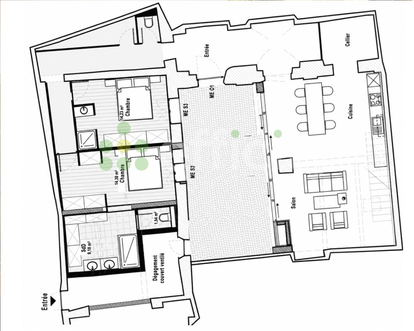 Appartement de 161 m² à réhabiliter